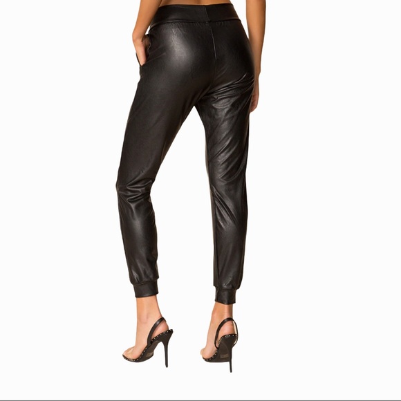 Commando Faux Leather Joggers - Picture 4 of 6